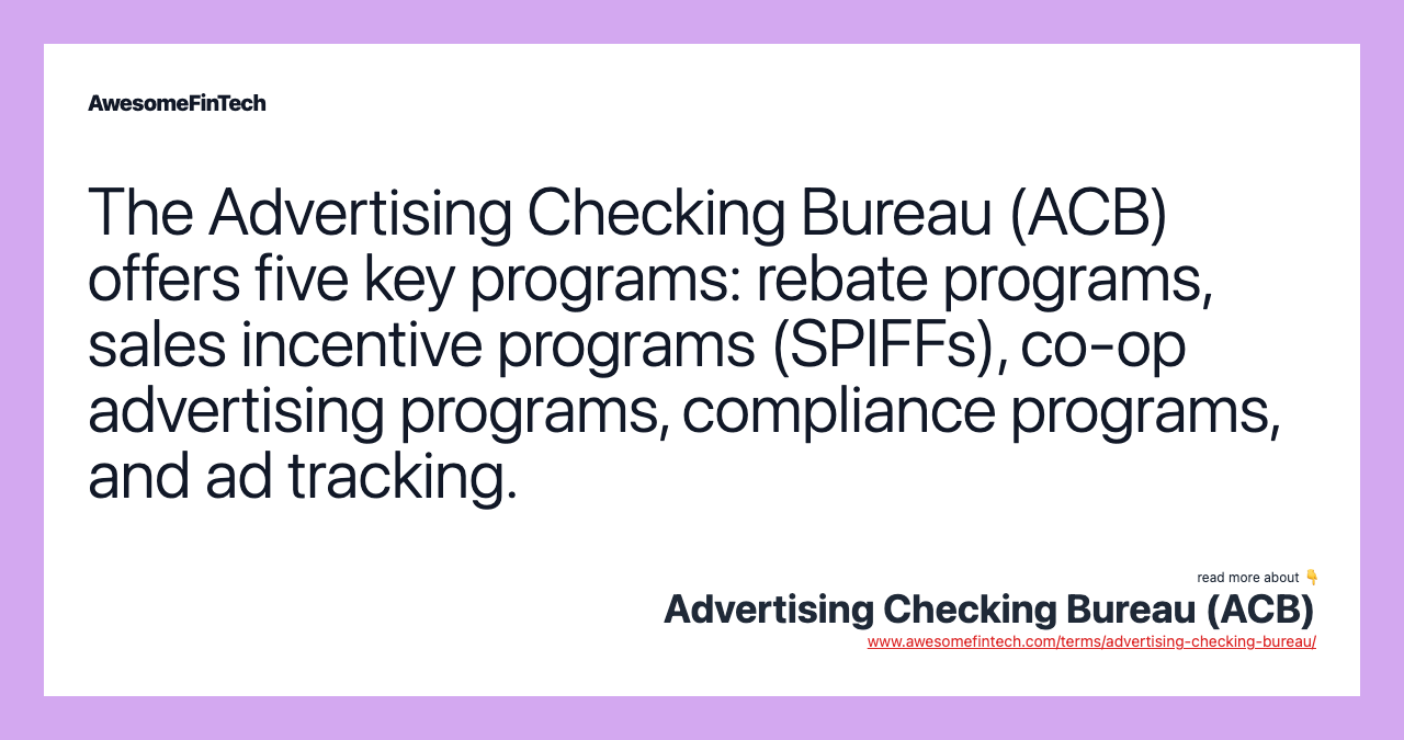 advertising-checking-bureau-acb-awesomefintech-blog