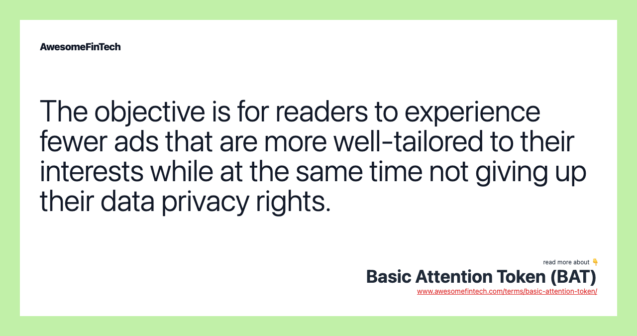 The objective is for readers to experience fewer ads that are more well-tailored to their interests while at the same time not giving up their data privacy rights.