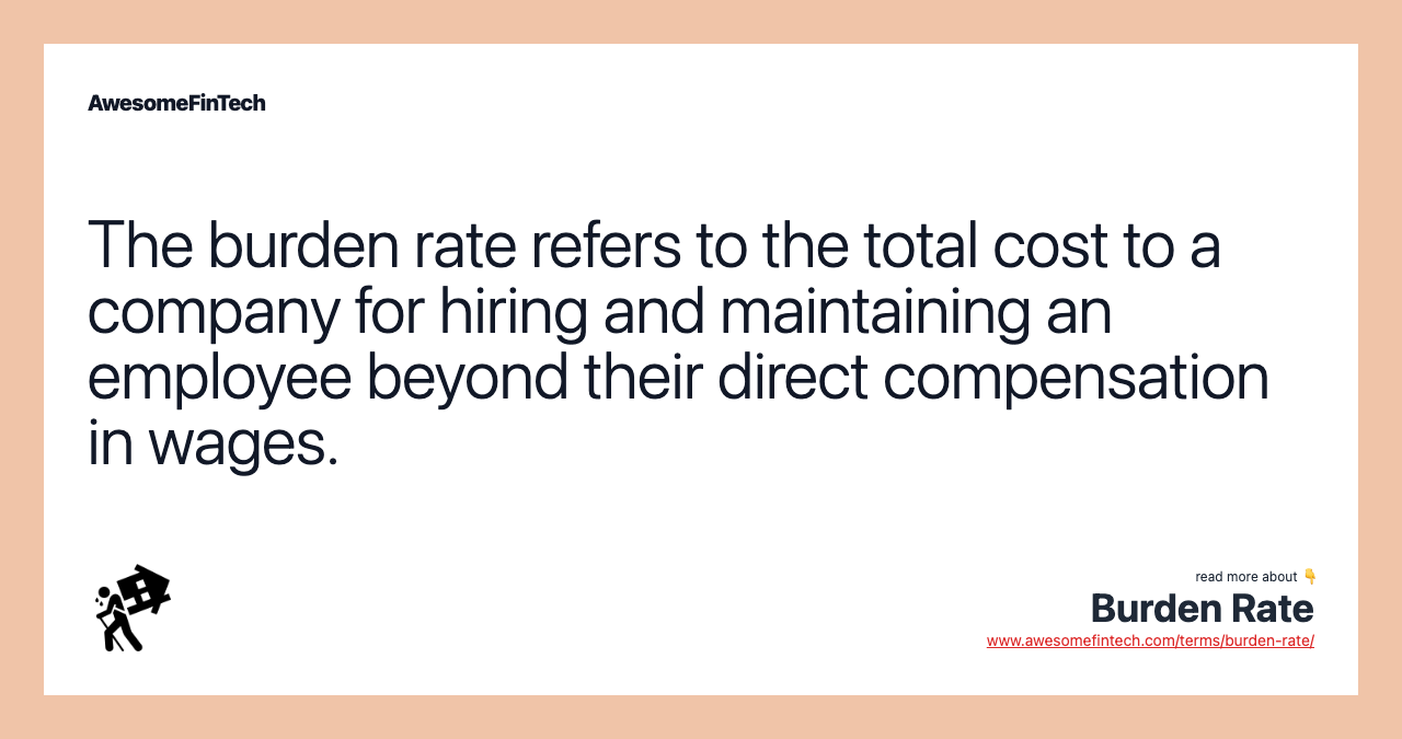 Burden Rate AwesomeFinTech Blog