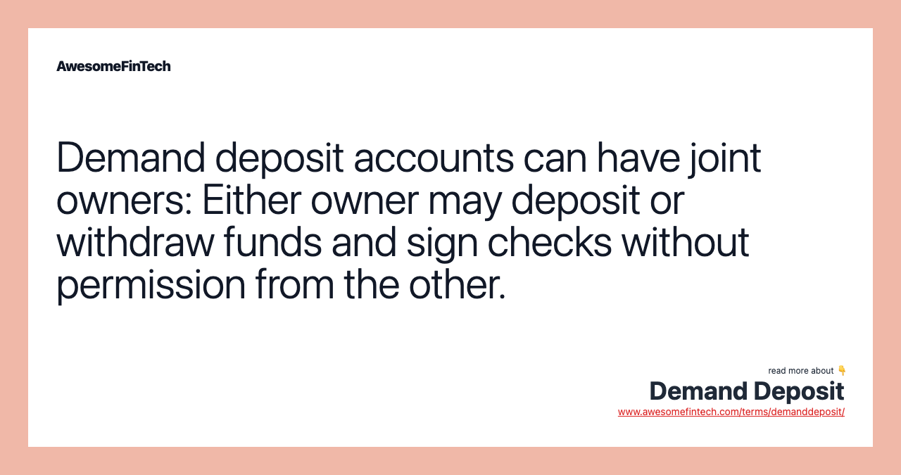 What Is a Demand Deposit Account (DDA)?