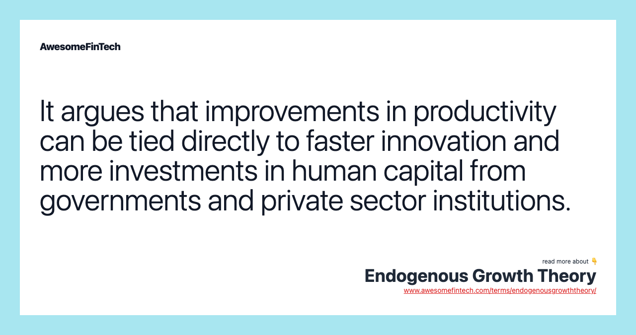 It argues that improvements in productivity can be tied directly to faster innovation and more investments in human capital from governments and private sector institutions.