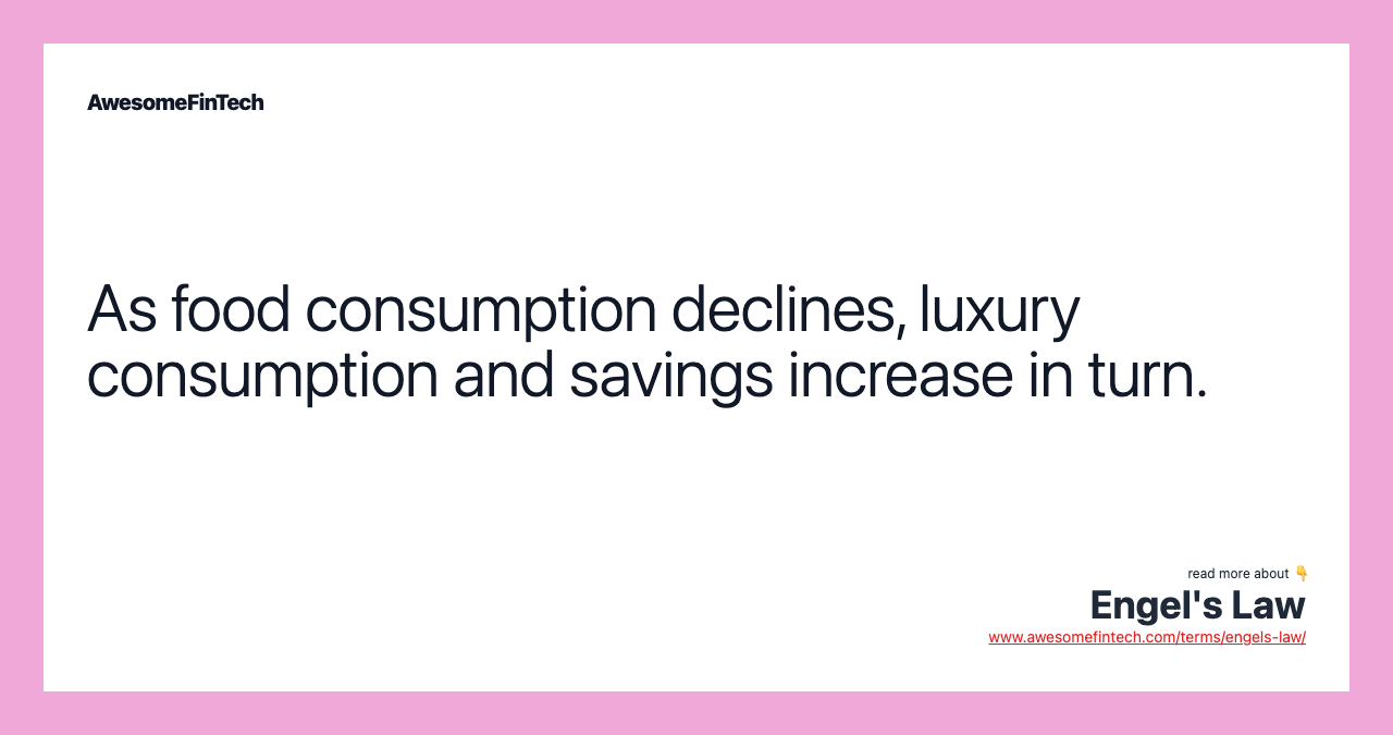 As food consumption declines, luxury consumption and savings increase in turn.