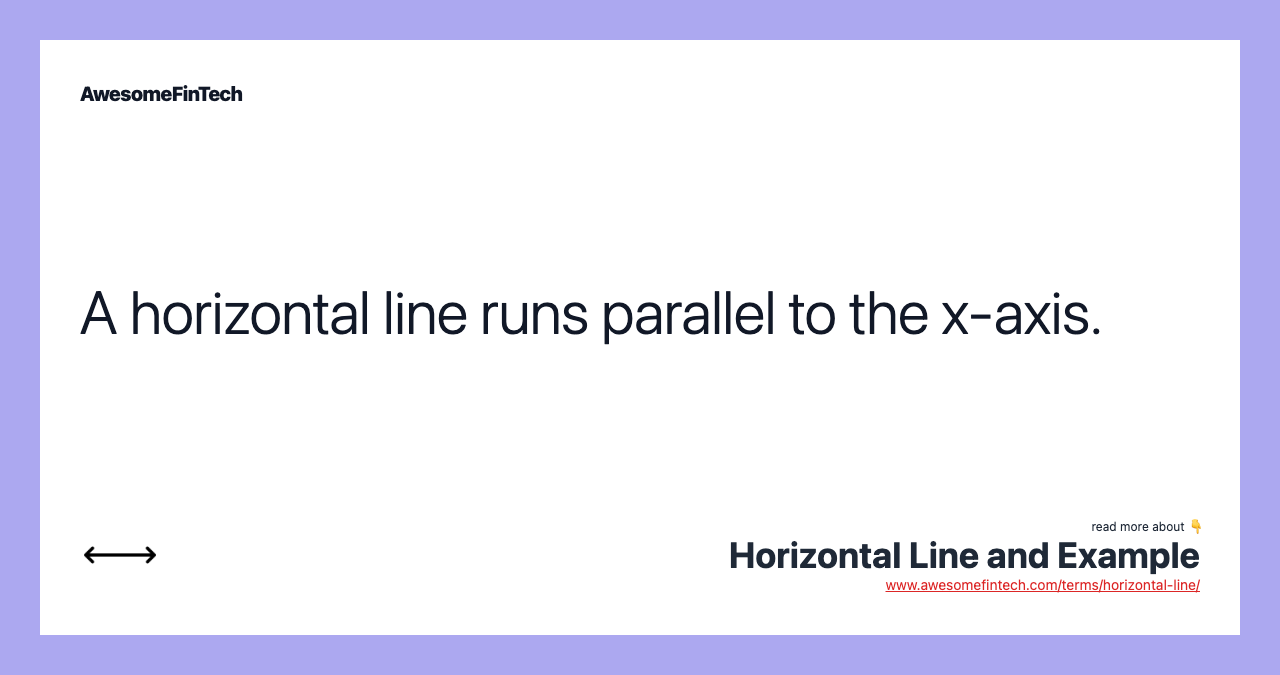 A horizontal line runs parallel to the x-axis.