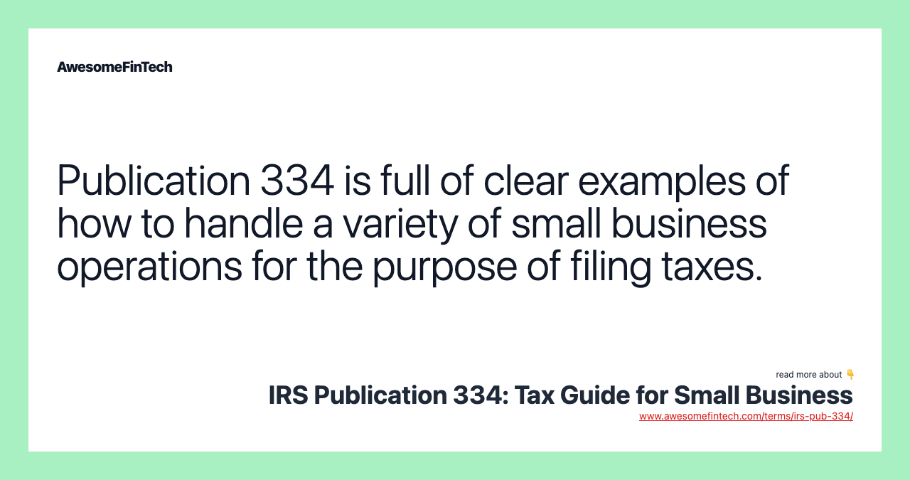 Publication 334 is full of clear examples of how to handle a variety of small business operations for the purpose of filing taxes.