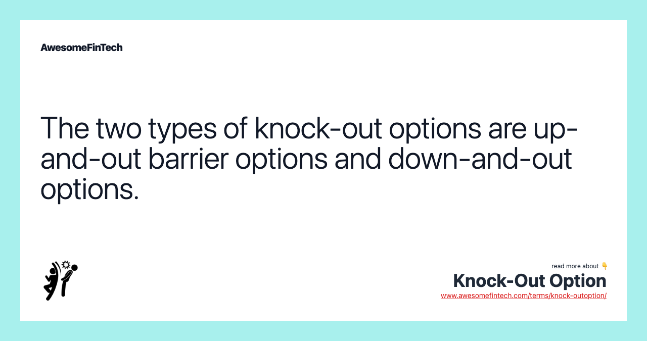 Knock-out option - definition and meaning - Market Business News