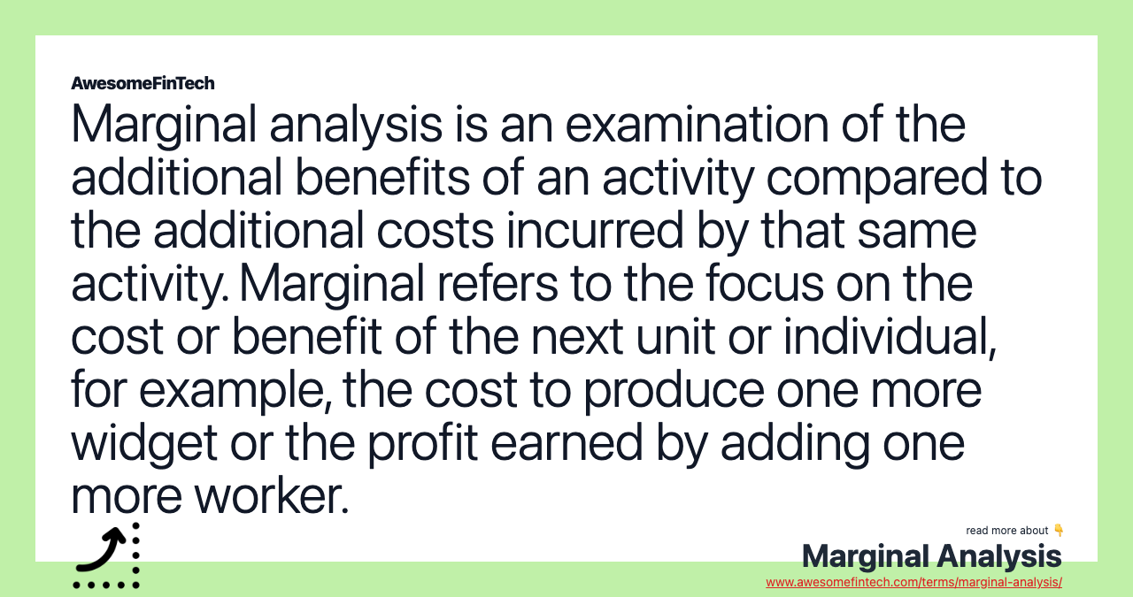 Marginal Analysis  Definition, Formula & Example - Video & Lesson