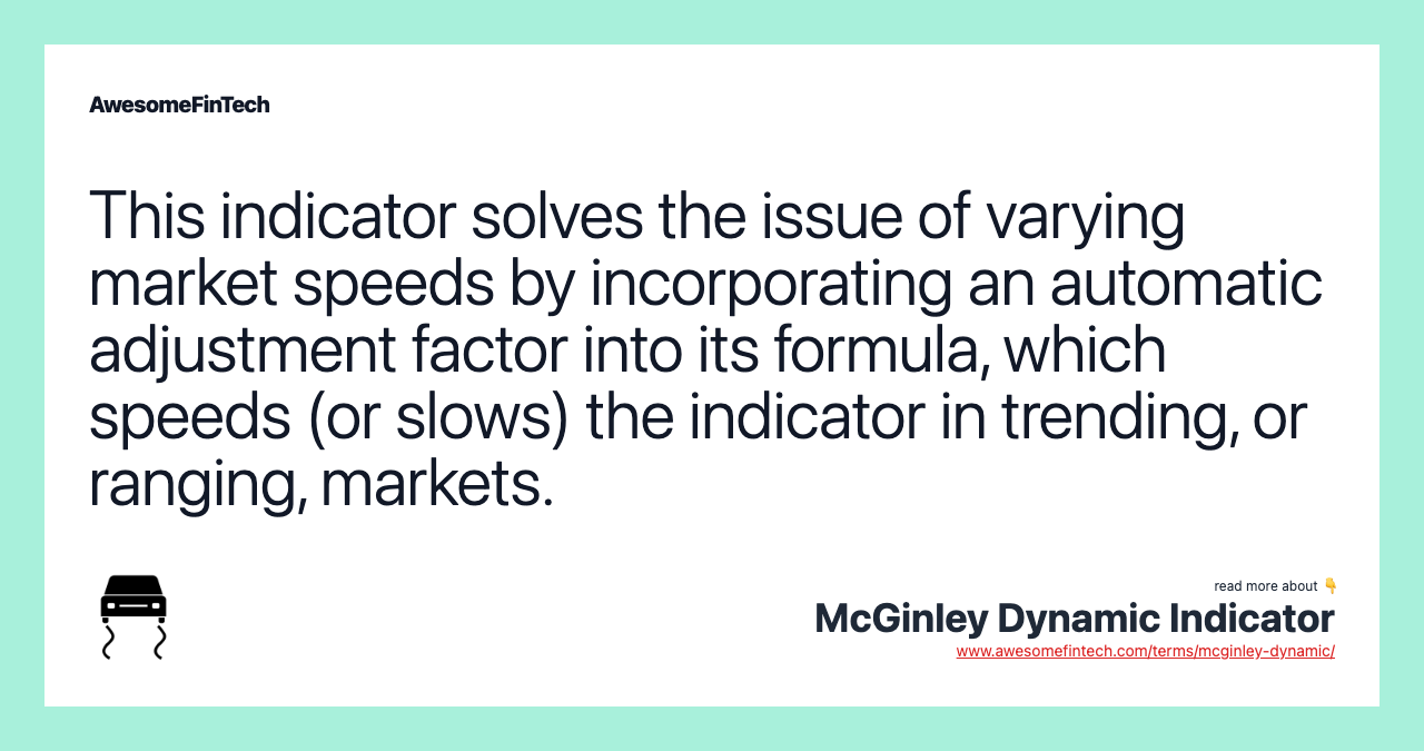 This indicator solves the issue of varying market speeds by incorporating an automatic adjustment factor into its formula, which speeds (or slows) the indicator in trending, or ranging, markets.