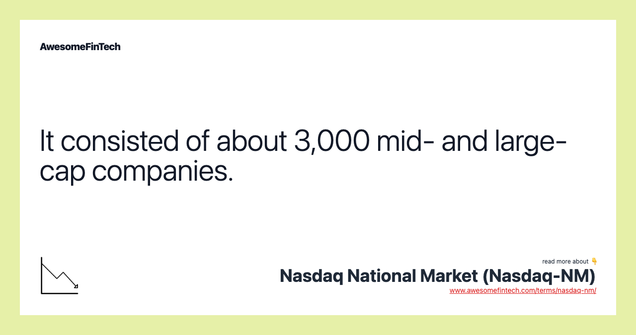 It consisted of about 3,000 mid- and large-cap companies.
