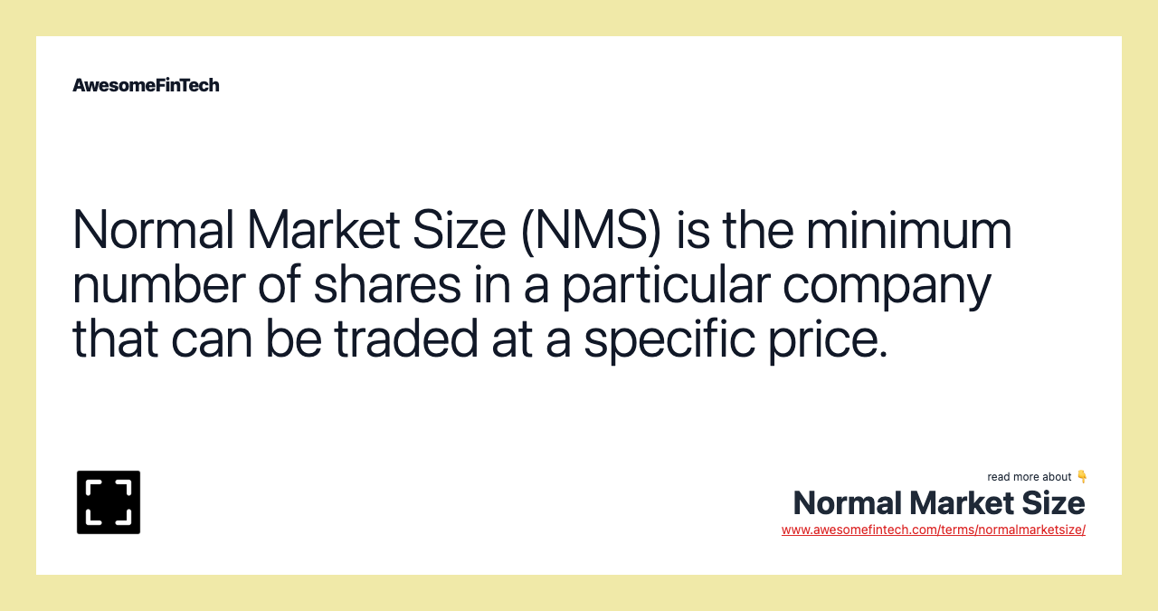 Normal Market Size AwesomeFinTech Blog