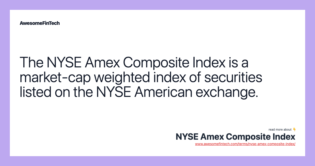 Nyse composite index deals