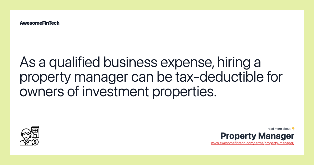Property Manager AwesomeFinTech Blog property-manager-awesomefintech-blog