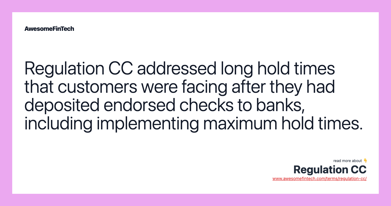 Regulation cc awesomefintech blog