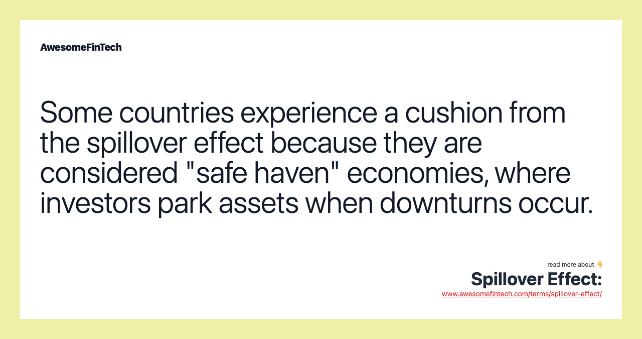 Spillover Effect AwesomeFinTech Blog