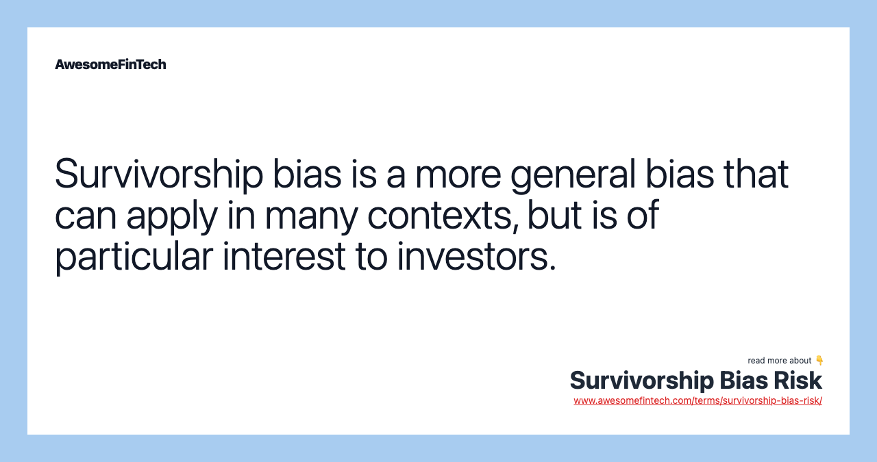 What is Survivorship Bias? Definition, Examples, and More From