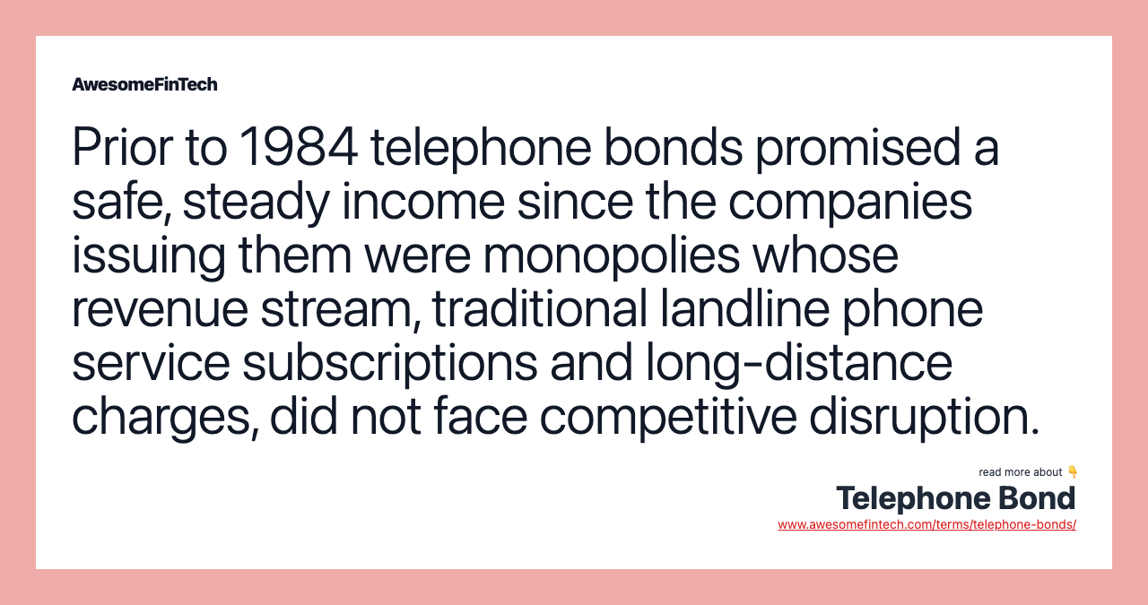 Telephone Bond AwesomeFinTech Blog telephone-bond-awesomefintech-blog