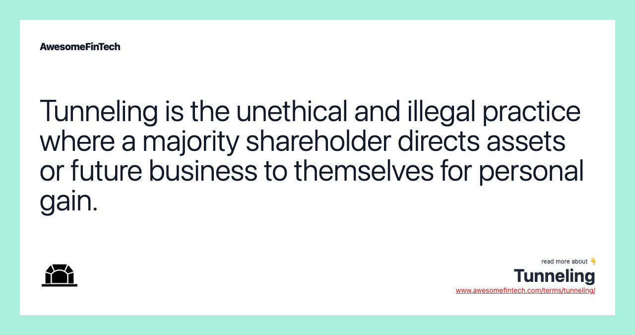 Tunneling AwesomeFinTech Blog