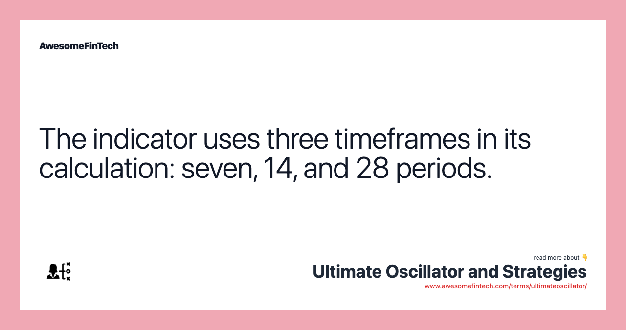 Ultimate Oscillator and Strategies AwesomeFinTech Blog