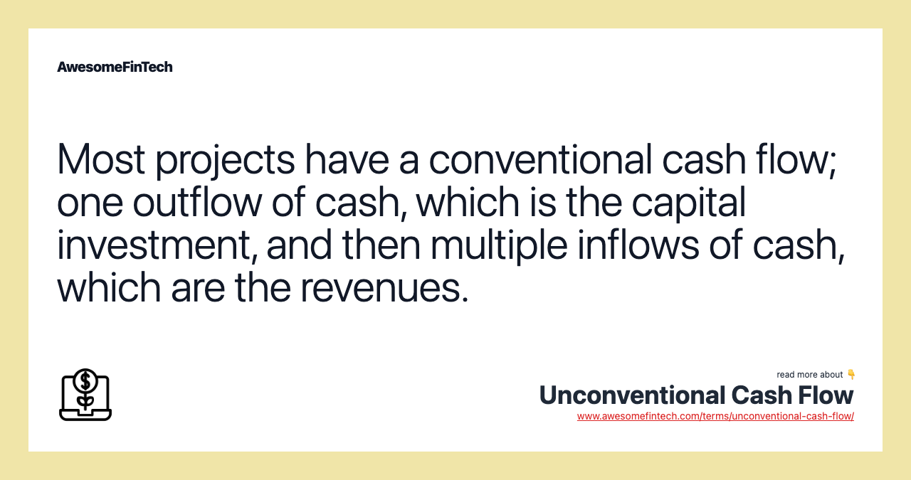 conventional cash flow