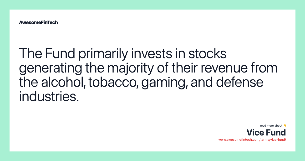 Vice Fund AwesomeFinTech Blog